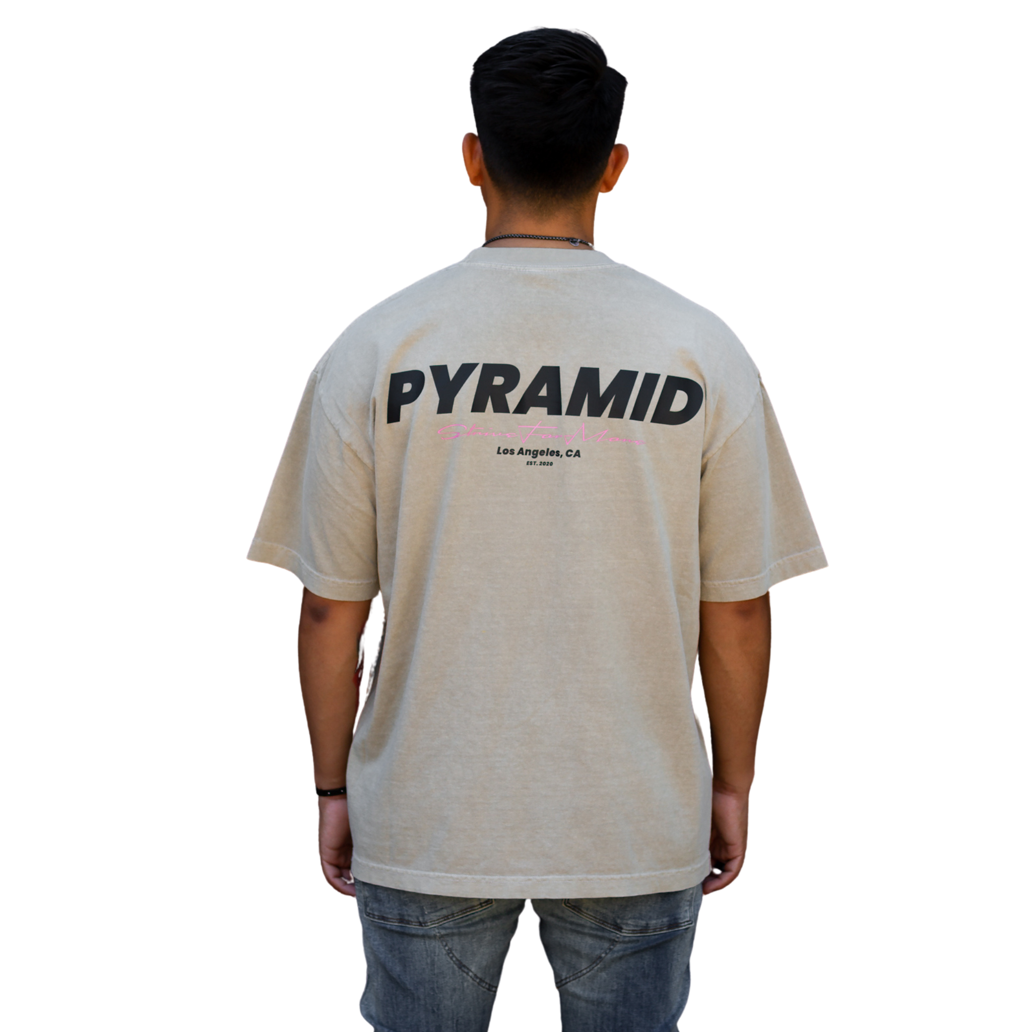 PYRAMID S.F.M | Beige Drop Shoulder