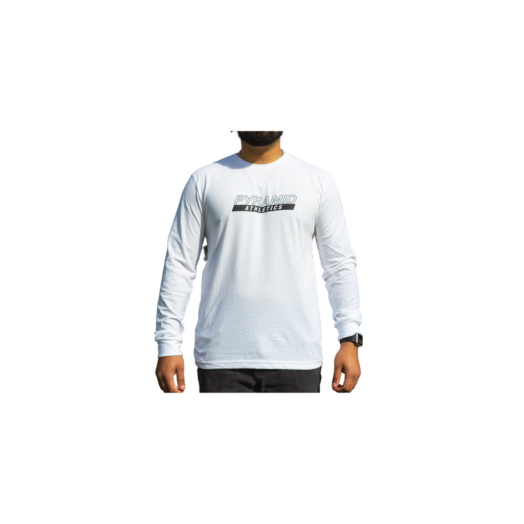 Slant Pyramid | White Long Sleeve